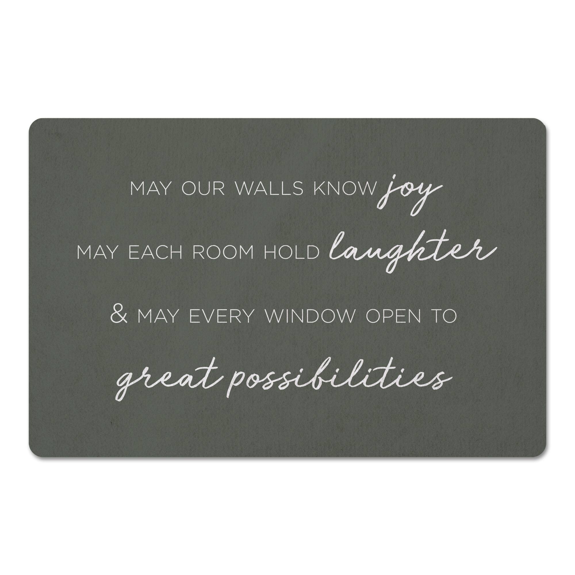 Home Wishes 27" x 18" Floor Mat